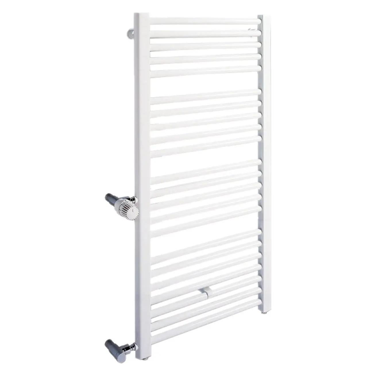 Kermi Austausch-Badheizkörper Basic-D, gerade, Anschluss links, 1172x599 mm (HxL), weiss (662 W) (E001D1200602LXK)
