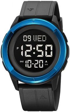 Everyday Crate SKMEI 2047 Mens Waterproof Sports Digital Wrist Watch Multifunctional Watch blue+black
