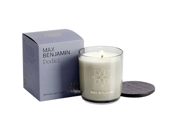 Raumduft Max Benjamin transparent - Material: Glas/Wachs/Holz - Raumduft