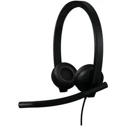 Logitech H570E Kopfhörer Kabelgebunden Kopfband Büro/Callcenter USB Typ-C Schwarz