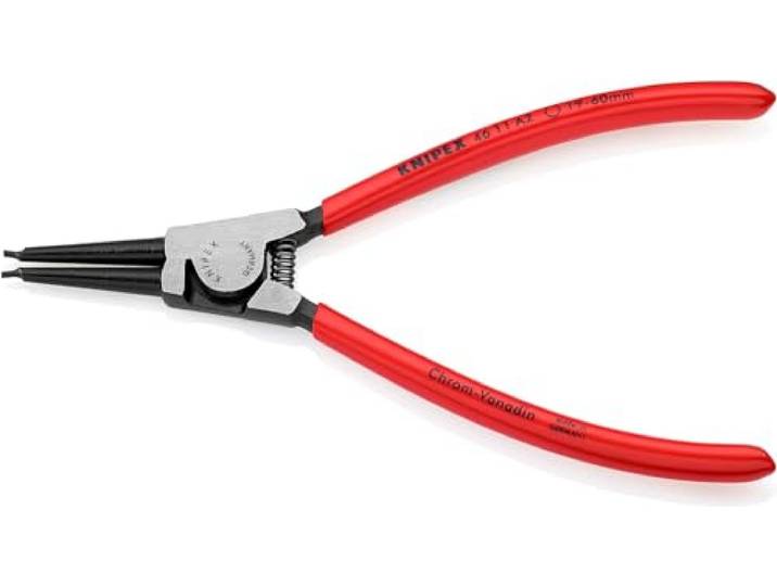 Knipex Pince pour circlips pour circlips extérieurs d'arbre\, 46 11 A2 SB Sur carte LS gainées en plastique 180 mm