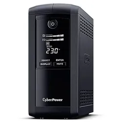CyberPower VP1000ELCD Line-Interactive USV 1000VA/550W USB (HID), AVR, LCD, RJ45 Lan Protection, Ausgang (4) Schuko