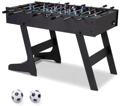Costway 48 Inch Folding Full Competition Size Soccer Table-Black