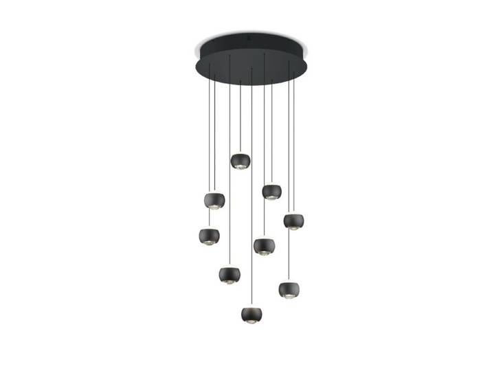 Musterring Pendelleuchte Cannon Rondell, LED verbaut, 9-flammig