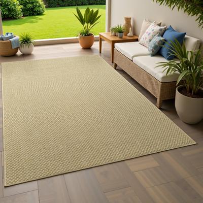Style Haven Veranda Tonal Woven Basket Weave Indoor-Outdoor Rug