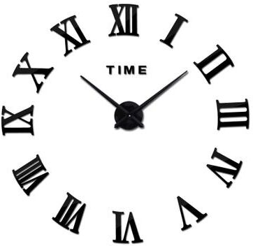 Inspired Living Modern Large Wall Clock DIY Acrylic Mirror Quartz Wall Decor 2d 16 Inch (40cm) 033b