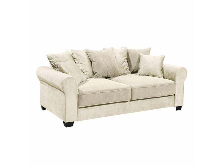 Trendstore Benson Sofa 2-Sitzer - Microvelours Salvador 01 cream Modern