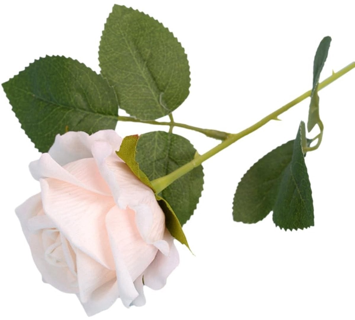 Dailygoods Kunstrozen 51 cm - 5 stuks - Realistische fluwelen neprozen voor feestdecoratie en bruidsboeketten