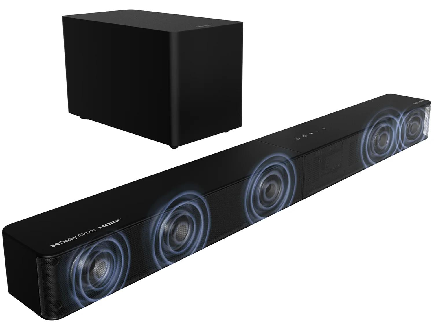 Soundbar - Poseidon M60 Boom - 5.1-Kanal - Dolby Atmos - 340 W - Subwoofer - Bluetooth 5.4 - HDMI eARC