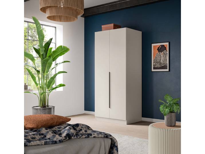 Drehtürenschrank Kopenhagen 80cm Beige/Kaschmir