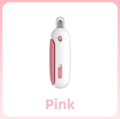 Inspire Curations PrecisionGrip Pet Nail Clipper With Adjustable Safety Hole pink