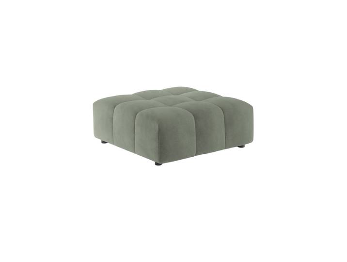Design Sitzpouf „Luc“ Strukturstoff Olivgrün CXL by Christian Lacroix
