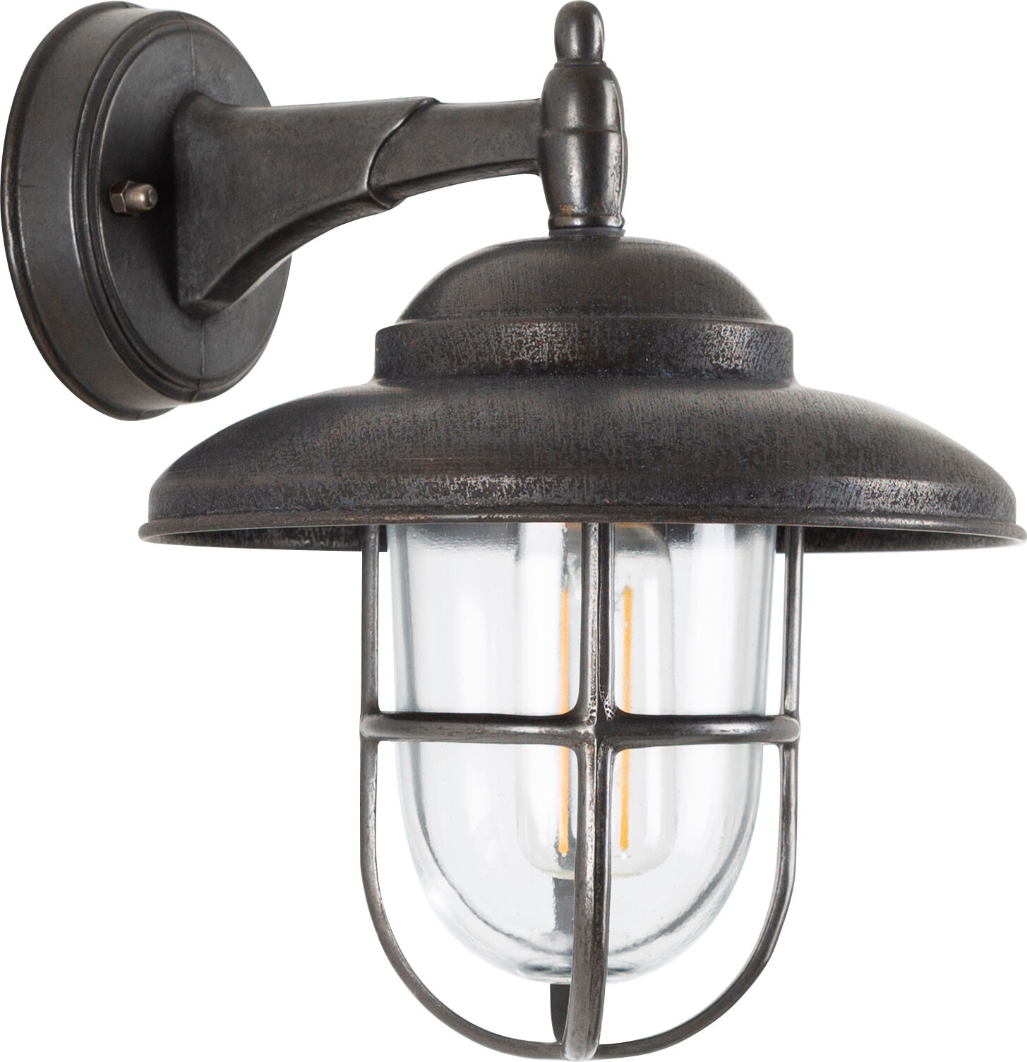 KS Verlichting Monte Antiek Wandlamp Zwart