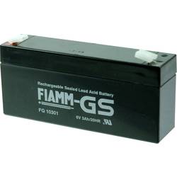 Fiamm PB-6-3 FG10301 Bleiakku 6 V 3 Ah Blei-Vlies (AGM) (B x H x T) 134 x 66 x 33 mm Flachstecker 4.8 mm Wartungsfrei, Geringe Selbstentladung,
