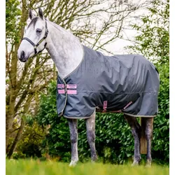 Horseware Amigo Hero Ripstop Lite 0g Turnout Decke wasserdicht Shadow/Rose & Navy, Horseware Deckengröße: 80 cm / 4'0