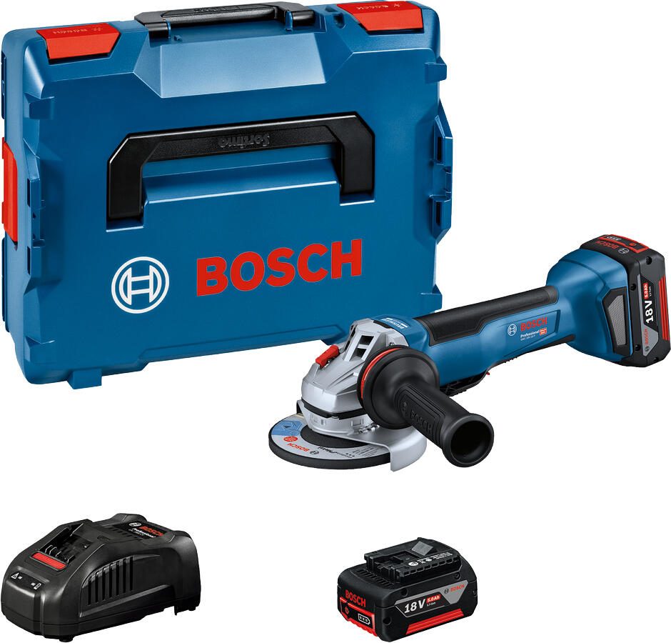 BOSCH Professional GWS 18V-10P Akku Winkelschleifer Set 06019J4101