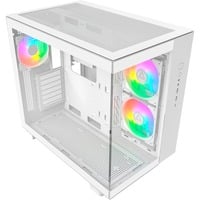 KING 65 PRO , Tower-Gehäuse weiß, Tempered Glas x 2