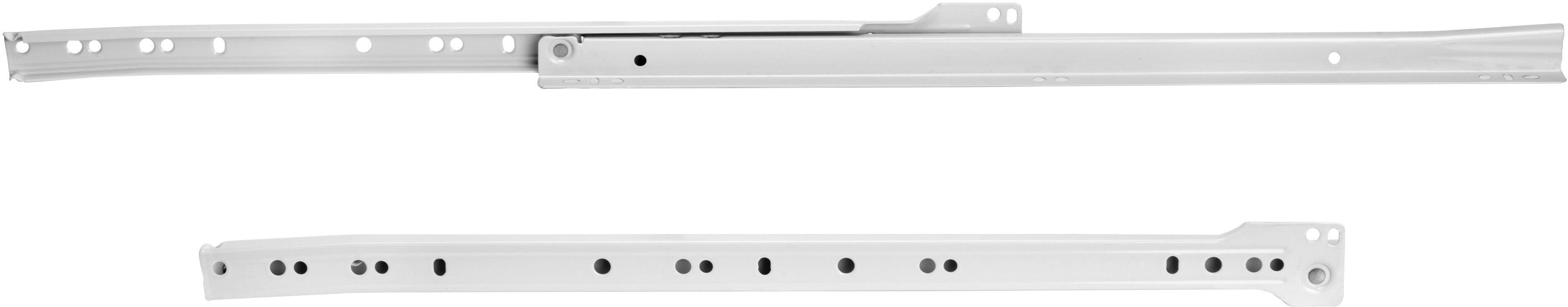 Emuca GUIDA PER CASSETTO ESTRAZIONE PARZIALE 300 mm ACCIAIO BIANCO