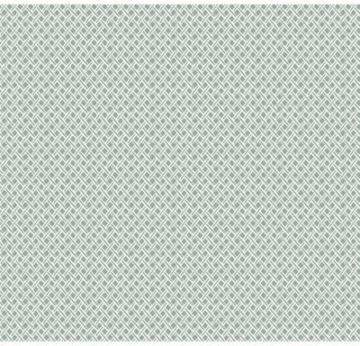 York Wallcoverings Green Wicker Weave Wallpaper