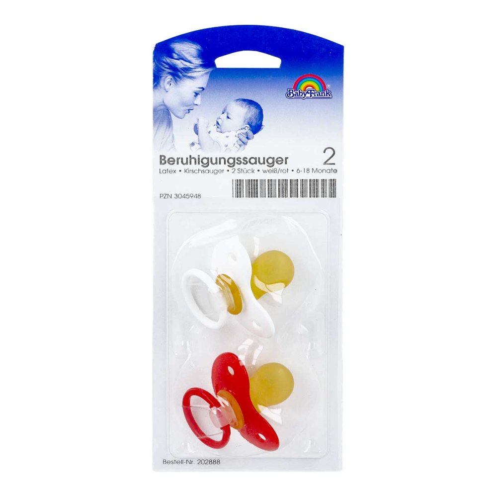 Büttner-Frank GmbH Sauger Kirsche Latex Größe 2 6-18 Monat € weiss/rot 03045948