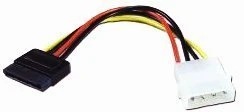 ROLINE Stromkabel FDD 5.25" - SATA, 0.15m