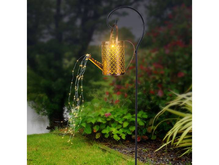Solarleuchte 336523 17 x 85 x 17cm Schwarz/Gold