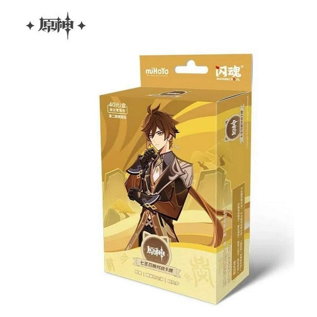 Mihoyo Genshin Impact Jeu de Cartes à Collectionner - Pre-Build Starter Deck 02 - Zhongli - Series 2 *Versi (Chinesisch, Deck) (MYH71110)