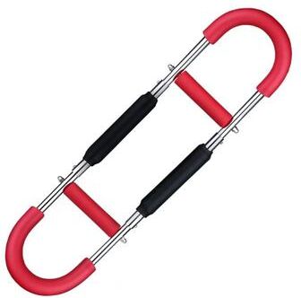 Uplifted Finds Multifunctional Adjustable U Arm Chest Expander Strength Trainer 66 Lbs Red 2