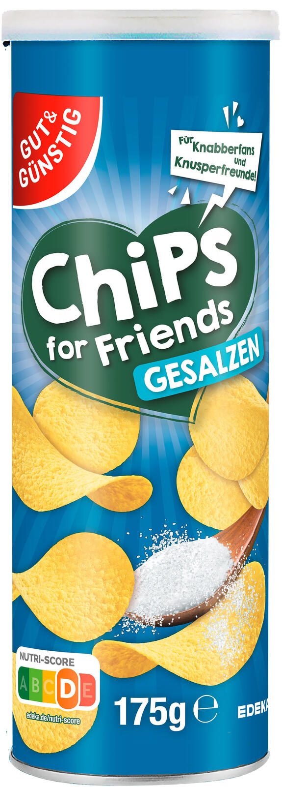 GUT&GÜNSTIG Chips for Friends gesalzen 175,0 g 5859953004