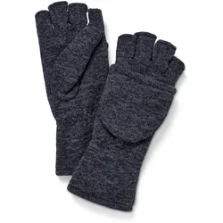 Tchibo - Strickfleece-Klappfäustlinge - Unisex - Gr. 6,5 - dunkelblau