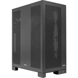 Abysm Gaming AI Pro 100 Workstation (ATX, ITX, mATX), PC Gehäuse, Schwarz