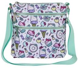 Women's Loungefly x Sanrio Hello Kitty Sweets Passport Bag All-Over by Loungefly in Pink (Size ONE SIZE)