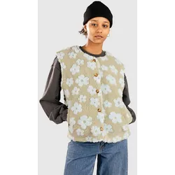 24 Colours 90529A Green Flower Sherpa Weste green Gr. XS