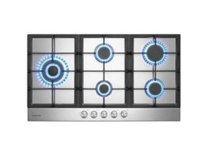 GASLAND GH2905SS1FC Plaque cuisson gaz encastrable 90cm 5 feux triple brûleur 3 4kW support wok+moka sécurité anti-flamme inox