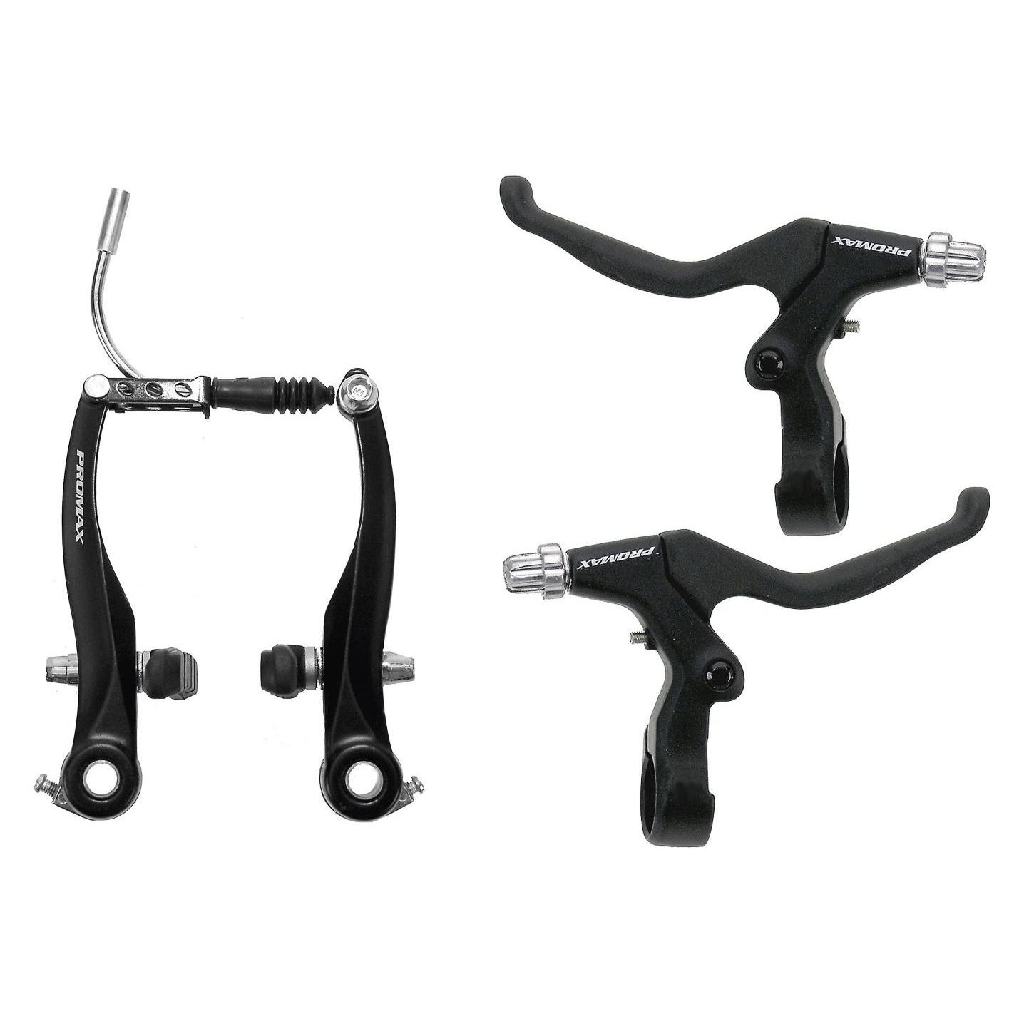 Promax V-Bremsen-Set mit Bremsgriffen (Vorne + Hinten, Bremsset) (31911390)