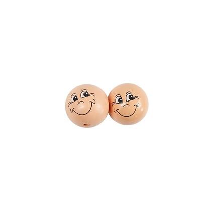 Creativ Company Gesicht Smiley, D 30 mm, Hellbeige, 10 Stk