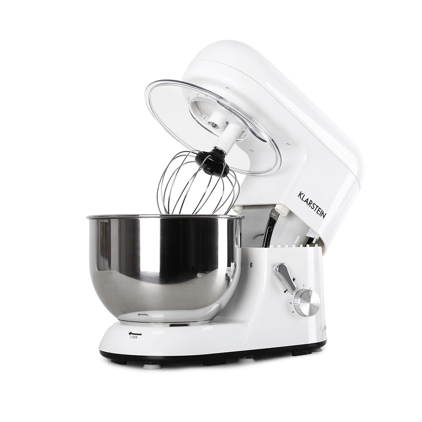 Bella Küchenmaschine 1800 W / 2,7 PS 5 Ltr Edelstahl BPA-frei Weiß