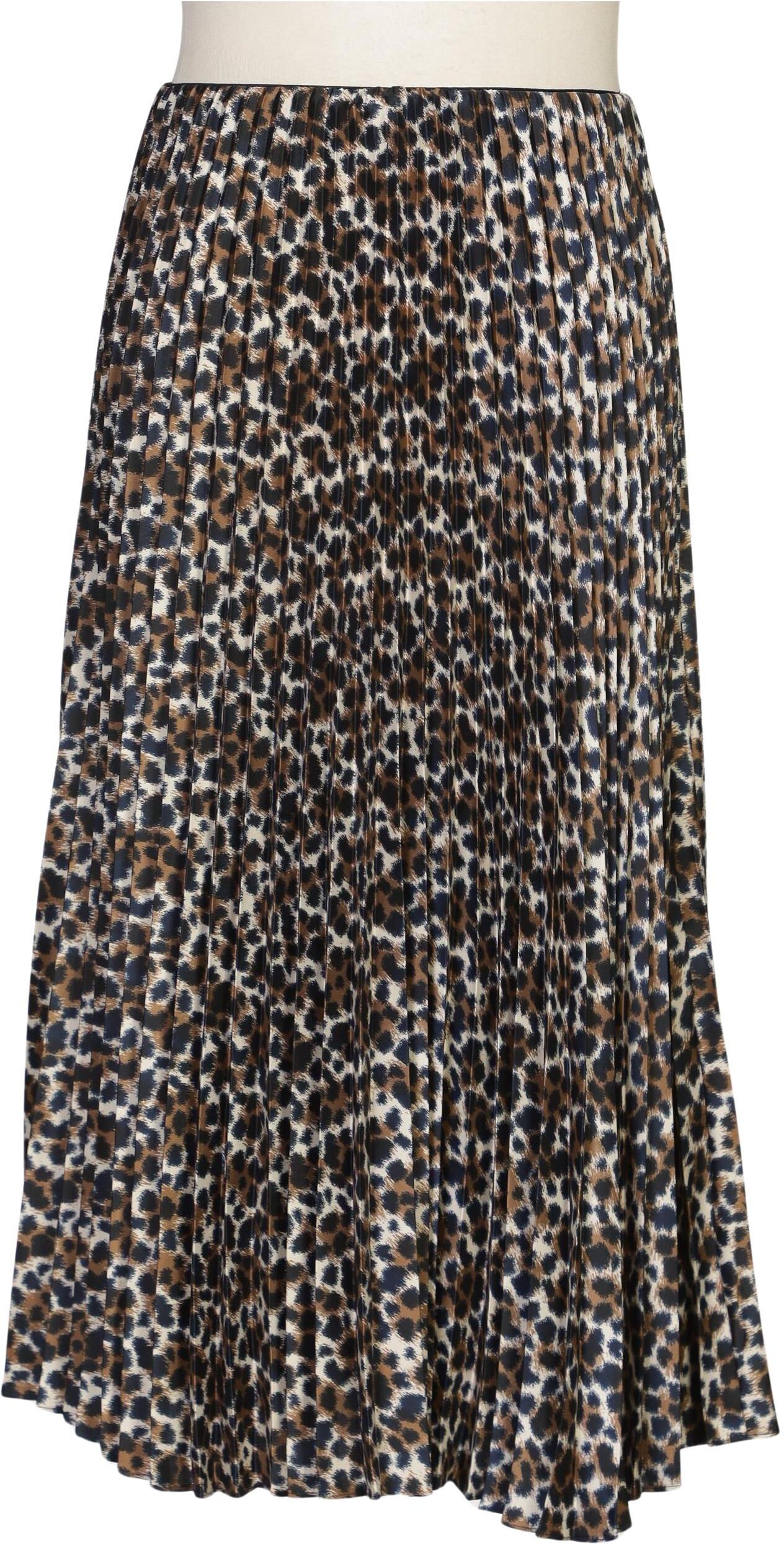 Massimo Dutti Damen Rock, Mehrfarbig, Gr. L, Synthetik - Second Hand