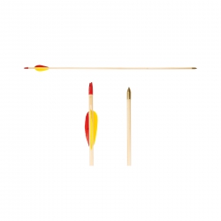 holzspielerei Sportpfeil mit Messingspitze 80 cm 281406