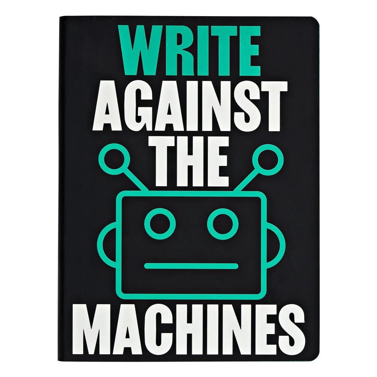 Nuuna Graphic L, Write Against The Machines (A5, Gepunktet, Weicher Einband) (56390)