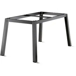Sieger Lofttisch-Gestell 160 x 90 cm, Quadratrohr Aluminium Eisengrau - Abverkauf