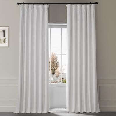 Exclusive Fabrics Signature Plush Velvet Hotel Blackout Curtains (1 Panel) - Luxury Soft Drapery for Light Control & Elegance