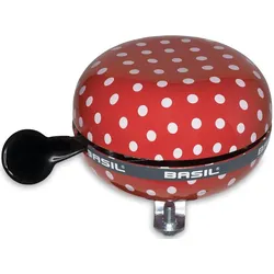 Basil Big Bell Polkadot Klingel 80 mm rot weiß