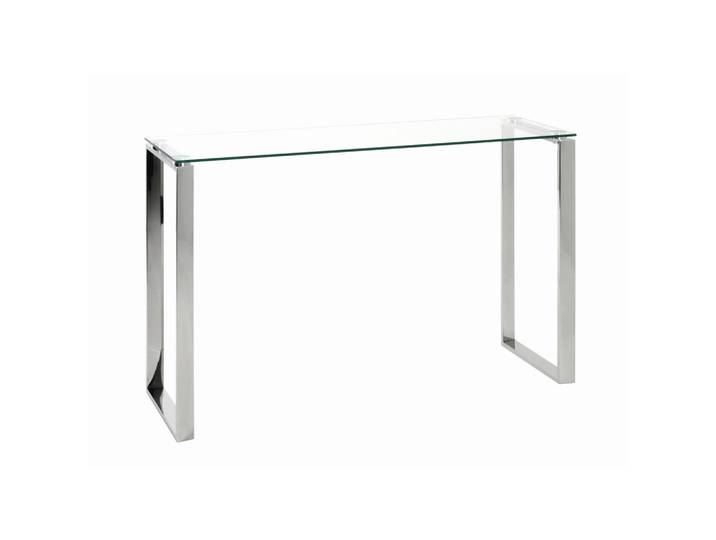 Konsolentisch, Edelstahl, Metall, Glas, Kufe, 40x78x120 cm, Wohnzimmer, Wohnzimmertische, Konsolentische
