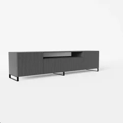 LOWBOARD VAREN 200/41/40 cm, Stand-TV-Schrank Graphitfarben