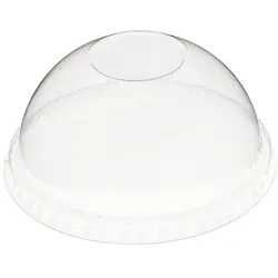 MONOUSO - Domdeckel ohne Loch PET Glasklar Ø9,3cm (100 Stück)