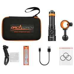 OrcaTorch - D710V MK2 Videolicht mit 3 Farben - max. 2300 Lumen