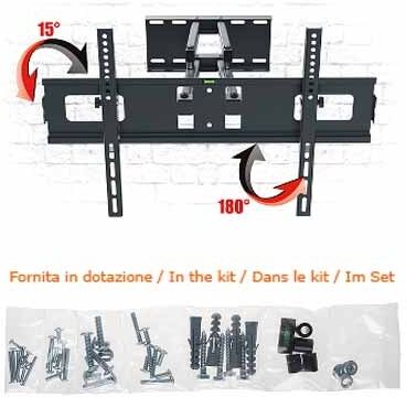 Supporto A Parete Per Monitor Lcd O Plasma 23 / 70" 90hammer