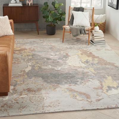 Nourison Silk Shadows Knotted Contemporary Abstract Area Rug