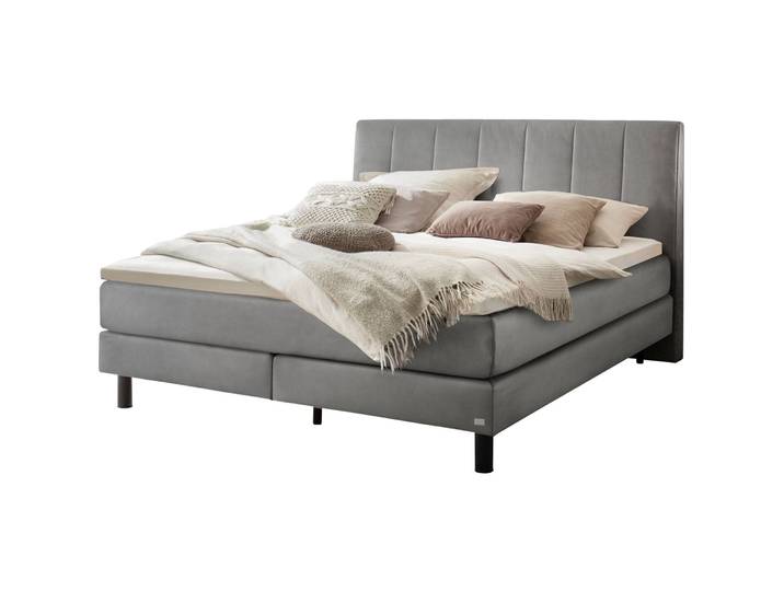 Hasena Boxspringbett Donna Stahl Stoff 180 x 200 cm - Boxspringbett